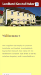 Mobile Screenshot of landhotel-gasthof-huber.de