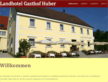 Tablet Screenshot of landhotel-gasthof-huber.de